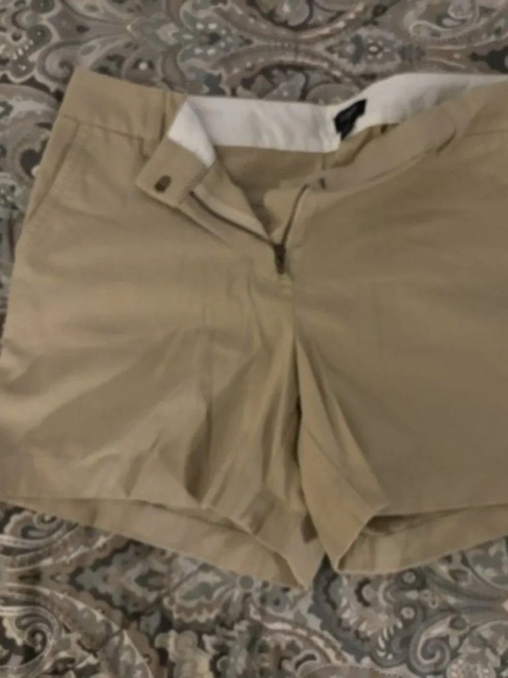 J Crew Factory Khaki Shorts size 8 - Picture 1 of 4